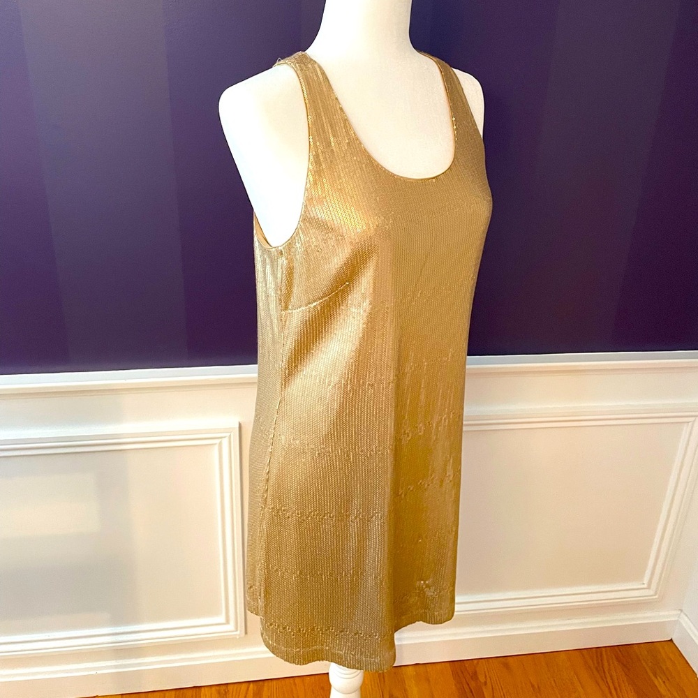 Gold party dress